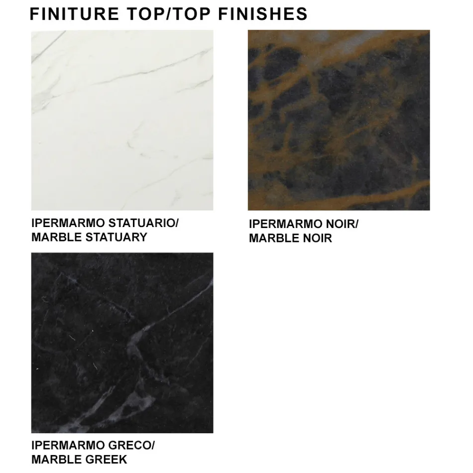 Modern Extendable Table up to 278 cm in Made in Italy Ceramic - Dalmatian Viadurini