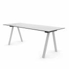 Modern Outdoor Dining Table in Metal and HPL Made in Italy - Denzil Viadurini