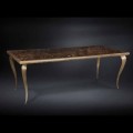 Rectangular table Adam, solid wood and marble, Neoclassical design