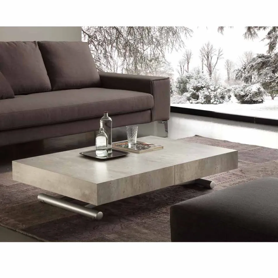 Extendable table or coffee table with Palau melamine top Viadurini