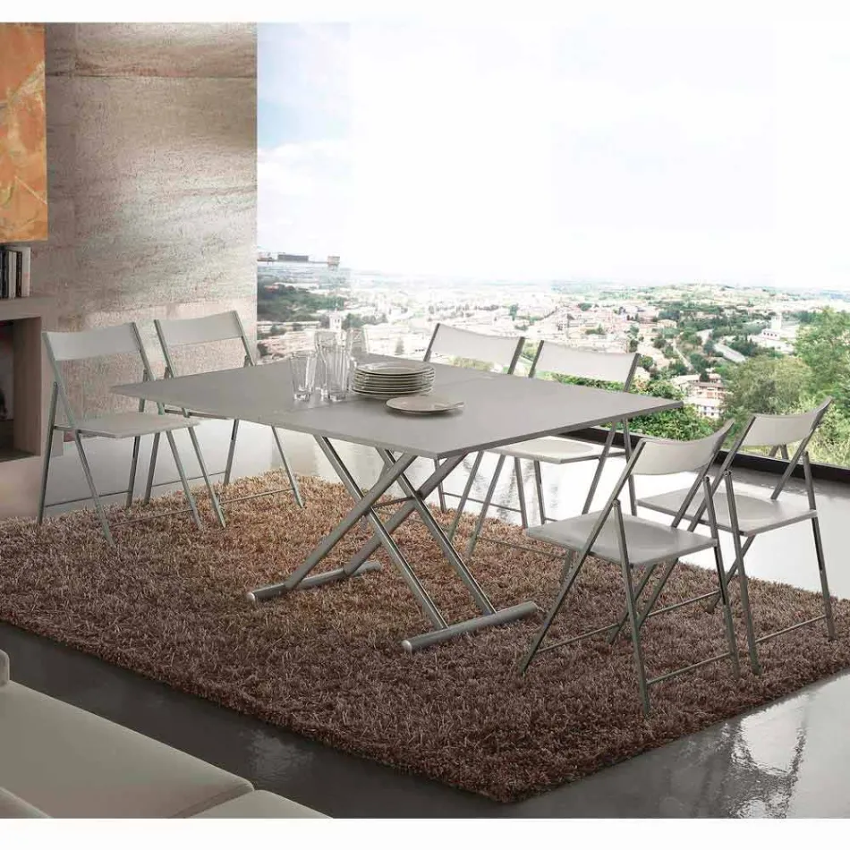 Extendable table or coffee table in Nuoro design melamine Viadurini
