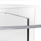 Oval Table in Transparent Plexiglass Made in Italy - Gabriela Viadurini