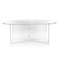 Oval Table in Transparent Plexiglass Made in Italy - Gabriela