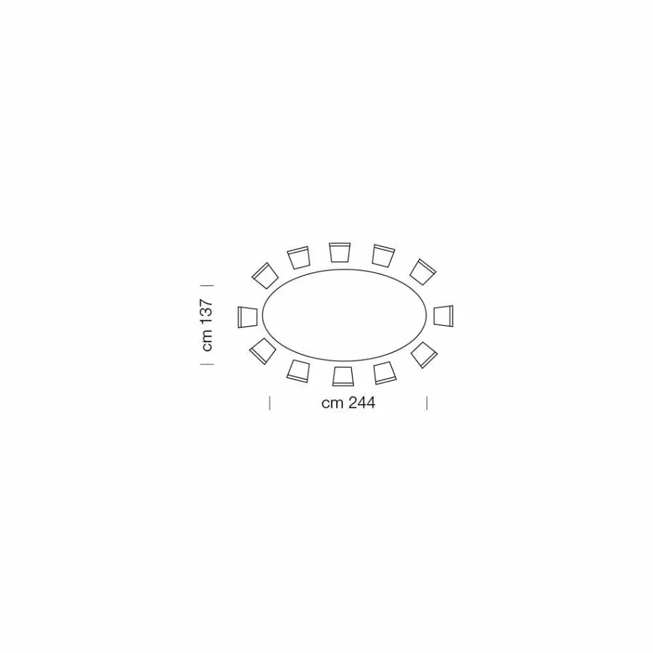 Modern Oval Table in Carrara or Black Marquinia Marble Made in Italy – Dollars Viadurini