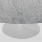 Modern Oval Table in Carrara or Black Marquinia Marble Made in Italy – Dollars Viadurini