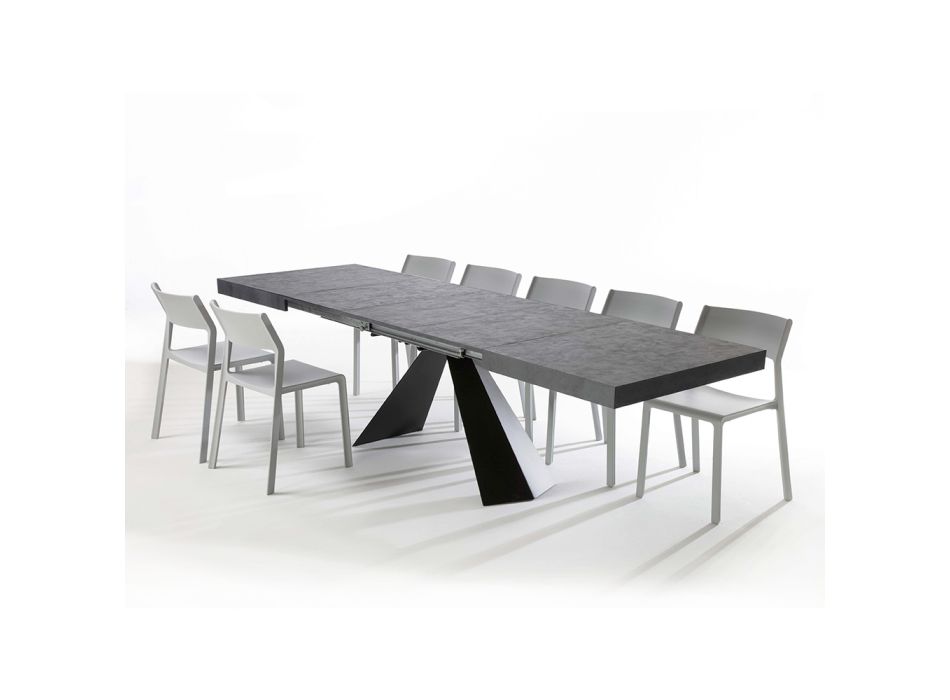 Dining Room Table with Extendable Top Up to 290 cm in Wood - Doriano Viadurini