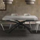 Dining Room Table in Melamine Wood Extendable Up to 280 cm - Lukas Viadurini