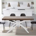 Dining Room Table in Melamine Wood Extendable Up to 280 cm - Lukas Viadurini