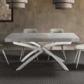 Dining Room Table in Melamine Wood Extendable Up to 280 cm - Lukas