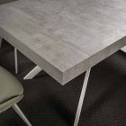 Dining Room Table in Melamine Wood Extendable Up to 280 cm - Lukas Viadurini