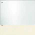 Table Top in Extra-clear Glass and Metal Legs 3 Finishes 4 Sizes - Speck Viadurini