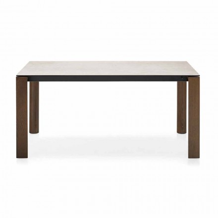 Extendable Dining Table to 310 cm in Ceramic Made in Italy - Connubia Dorian Viadurini