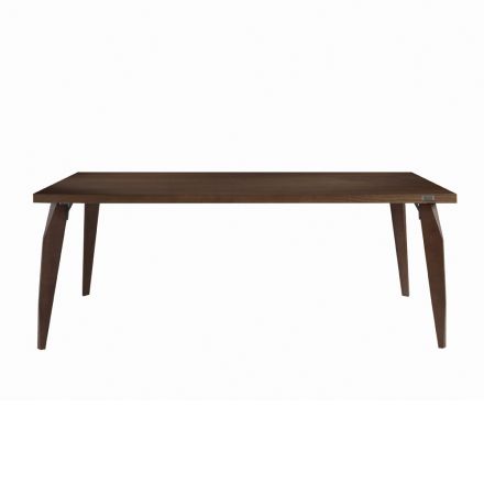 Dining Table Structure and Top in Solid Wood Made in Italy - Giustino Viadurini