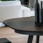 Round Dining Table Extendable to 270 cm in Ceramic Made in Italy - Muschio Viadurini