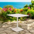 Square Table 80x80 cm Outdoor Made of Beige Aluminum - Alfresco