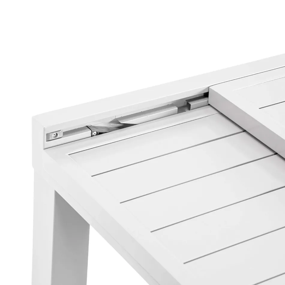 Square Table Extendable to 180 cm Made of Aluminum - Marker Viadurini