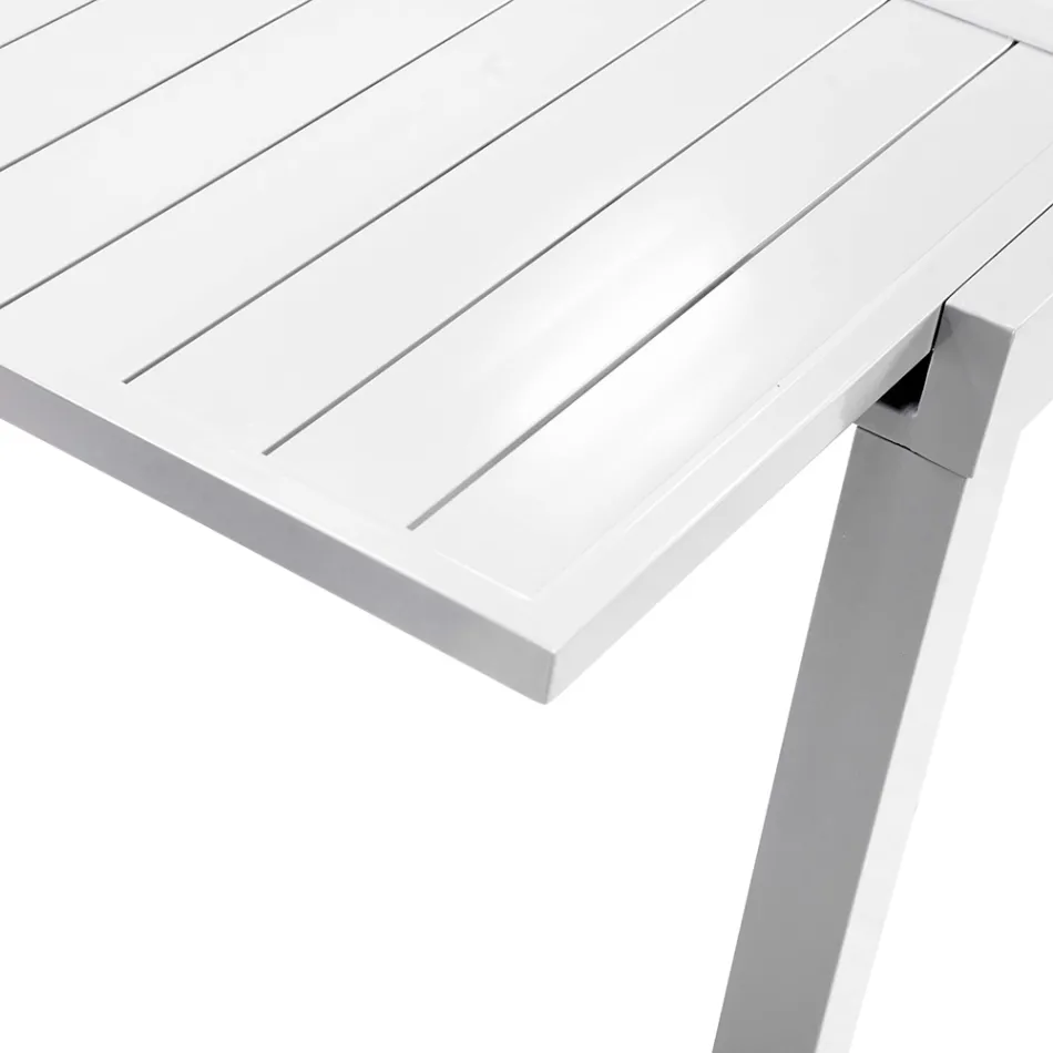 Square Table Extendable to 180 cm Made of Aluminum - Marker Viadurini