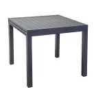 Square Table Extendable to 180 cm Made of Aluminum - Marker Viadurini