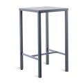 Square Outdoor Table in Galvanized Iron in Different Colors Made in Italy - Woody