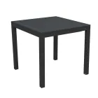 Fixed Square Garden Table Made of Aluminum - Marker Viadurini