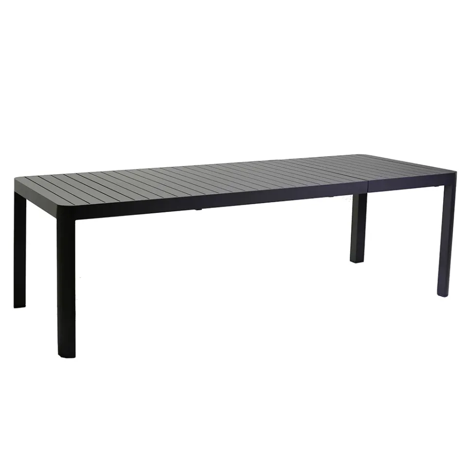 Rectangular Table Extendable to 240 cm for Outdoor Use in Aluminum - Sheet Viadurini