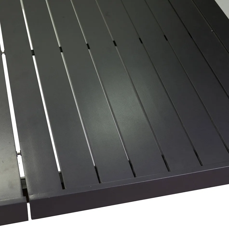 Rectangular Table Extendable to 240 cm for Outdoor Use in Aluminum - Sheet Viadurini