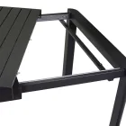 Rectangular Table Extendable to 240 cm for Outdoor Use in Aluminum - Sheet Viadurini