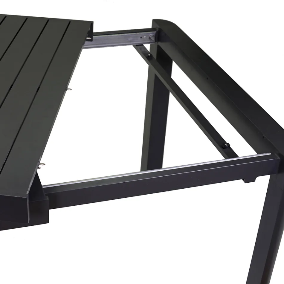 Rectangular Table Extendable to 240 cm for Outdoor Use in Aluminum - Sheet Viadurini