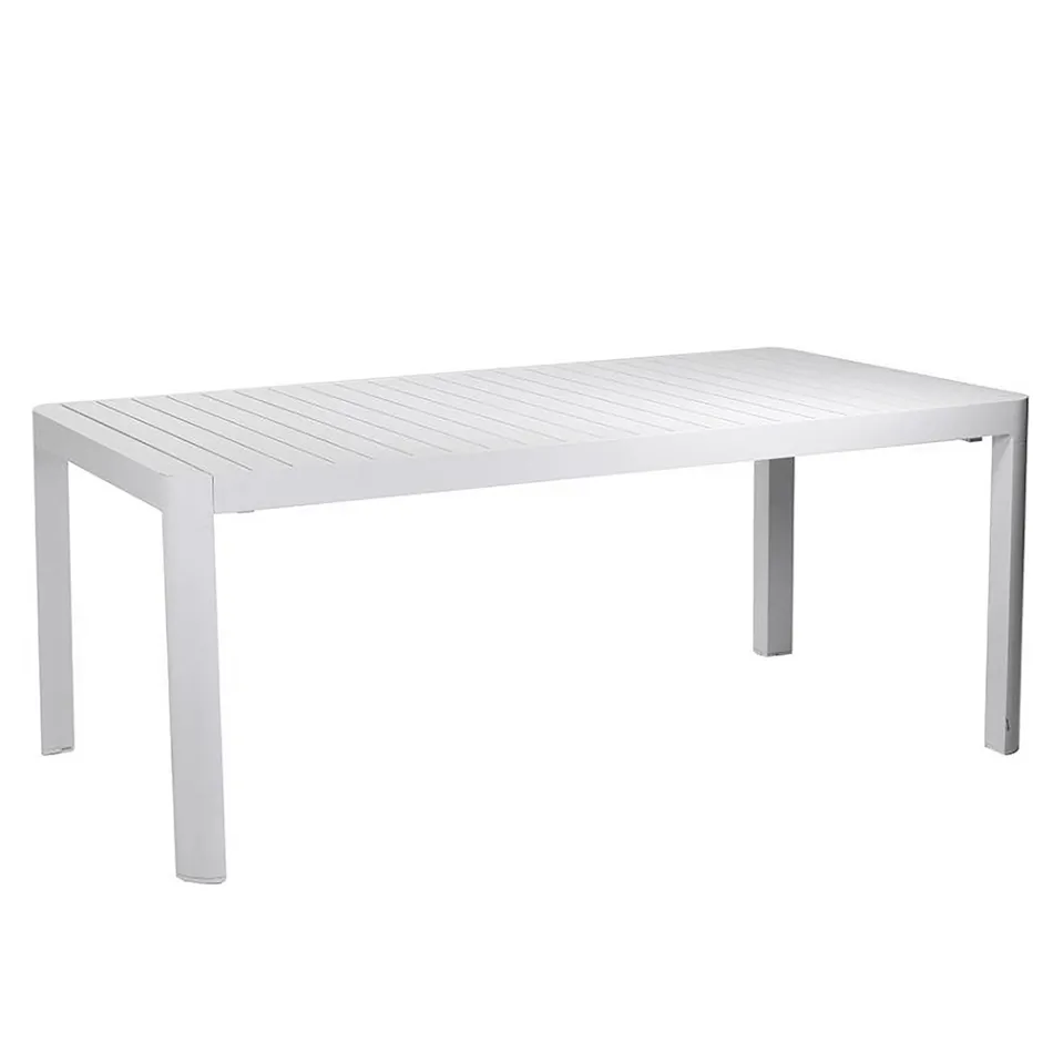 Rectangular Table Extendable to 240 cm for Outdoor Use in Aluminum - Sheet Viadurini