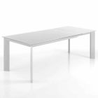 Rectangular table extending up to 220 cm Jordy white matt Viadurini