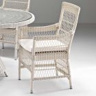 Rectangular Garden Table with 2 Armchairs and 4 Chairs - Gigi Viadurini