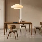 Rectangular Eight-Seater Table in MDF and Eco-Friendly Wood, Multiple Finishes - Enea Viadurini
