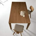 Rectangular Eight-Seater Table in MDF and Eco-Friendly Wood, Multiple Finishes - Enea Viadurini