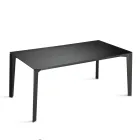 Rectangular Eight-Seater Table in Eco-Friendly MDF and Wood, Multiple Finishes - Enea Viadurini