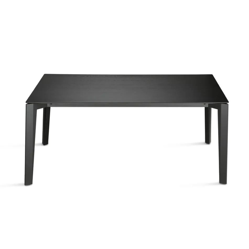 Rectangular Eight-Seater Table in MDF and Eco-Friendly Wood, Multiple Finishes - Enea Viadurini
