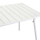 Rectangular and Folding Garden Table Made of Metal - Ribbon Viadurini