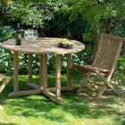 Folding Garden Table in Teak - Yggdrasil Viadurini