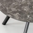 Round Table Extendable to 170 cm in Stratified HPL - Convivio Viadurini