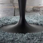 Round, Extendable and Modern Design Table - Borgia Viadurini