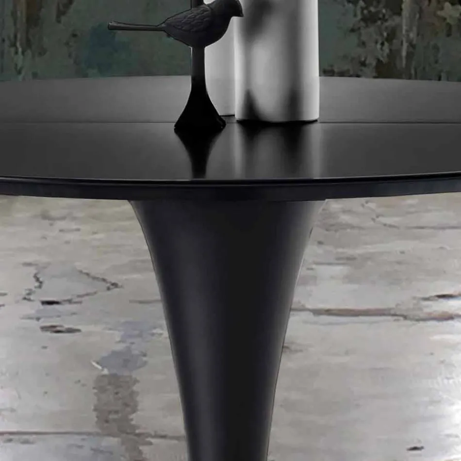Round, Extendable and Modern Design Table - Borgia Viadurini
