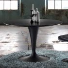 Round, Extendable and Modern Design Table - Borgia Viadurini