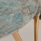 Round Outdoor Ceramic Table Santos Made in Italy - Pegaso Viadurini