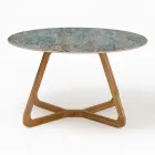 Round Outdoor Ceramic Table Santos Made in Italy - Pegaso Viadurini
