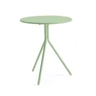 Round Galvanized Steel Garden Table Made in Italy - Ralph Viadurini