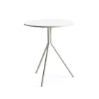Round Galvanized Steel Garden Table Made in Italy - Ralph Viadurini
