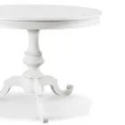 Round Extendable Living Room Table in Wood Made in Italy - Vittoria Viadurini