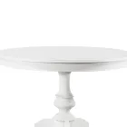Round Extendable Living Room Table in Wood Made in Italy - Vittoria Viadurini