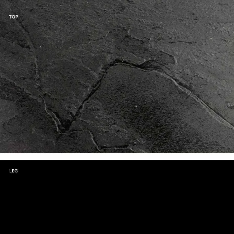 Classic Design Round Table, Ø140 and HPL top - Nineteenth century by Slide Viadurini