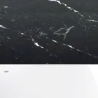 Modern Round Table in Carrara Marble and Marquinia Made in Italy – Dollars Viadurini