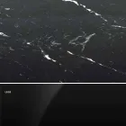 Modern Round Table in Carrara Marble and Marquinia Made in Italy – Dollars Viadurini